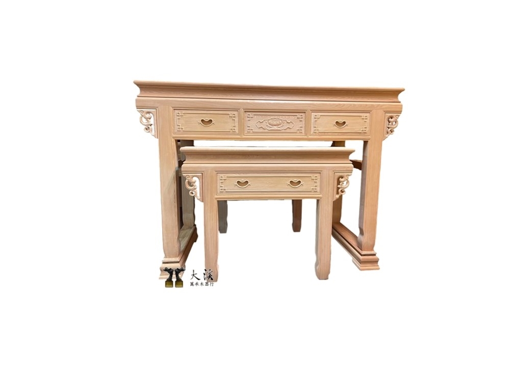 台灣梢楠明式雕花神桌
